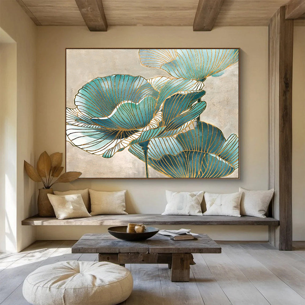 Oversized Custom Hand-Painted Abstract Art for Urban Gondola Terminal DLZ2812