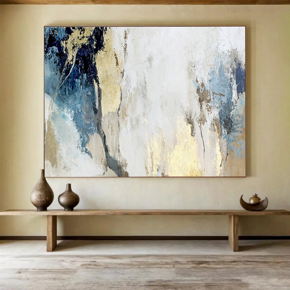 Custom Giant Abstract Hand Painting for Virtual Fashion Show Venue DLZ2891