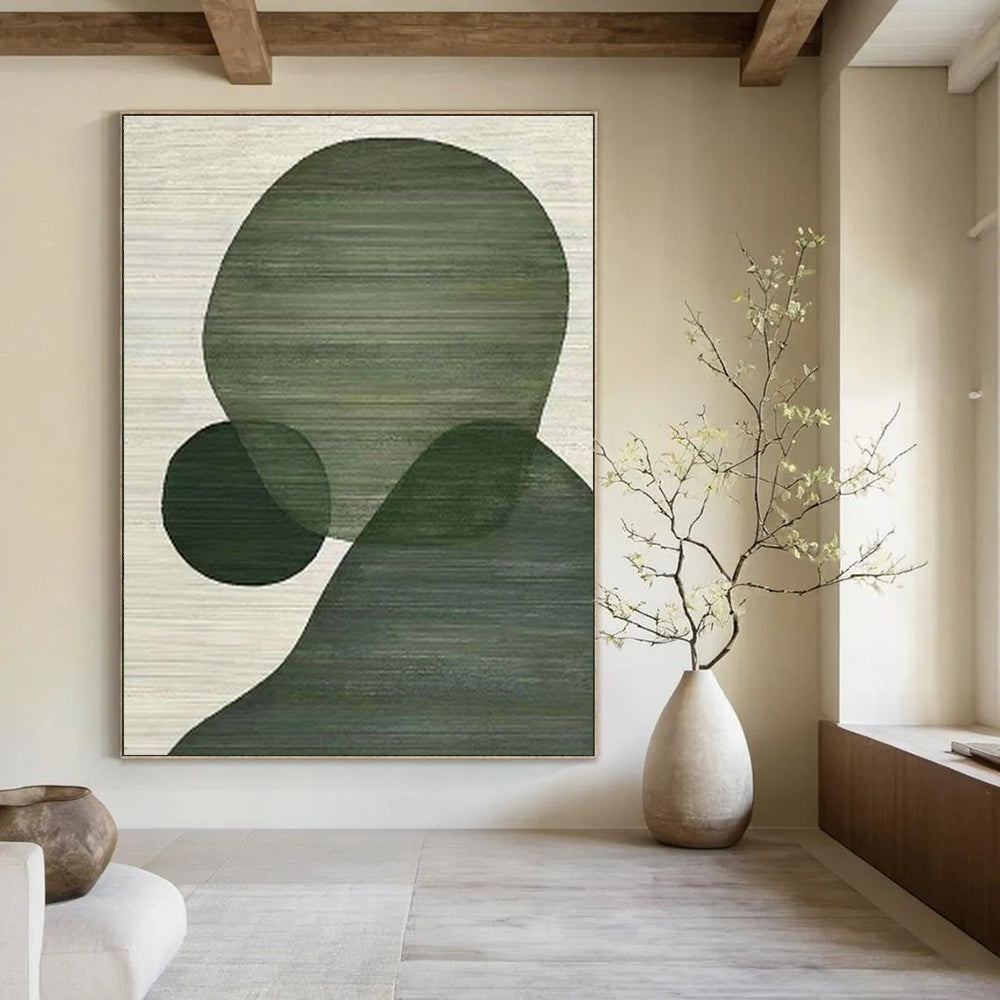 Gigantic Custom Hand-Painted Abstract Art - Historical Elegance for Presidential Libraries  DLZ0257