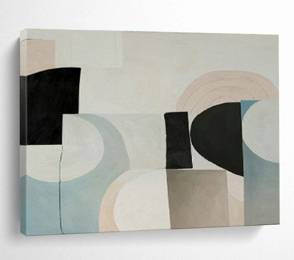 Custom-Made Giant Abstract Hand Painting for Subterranean Fungi Cultivation Vault DLZ2967