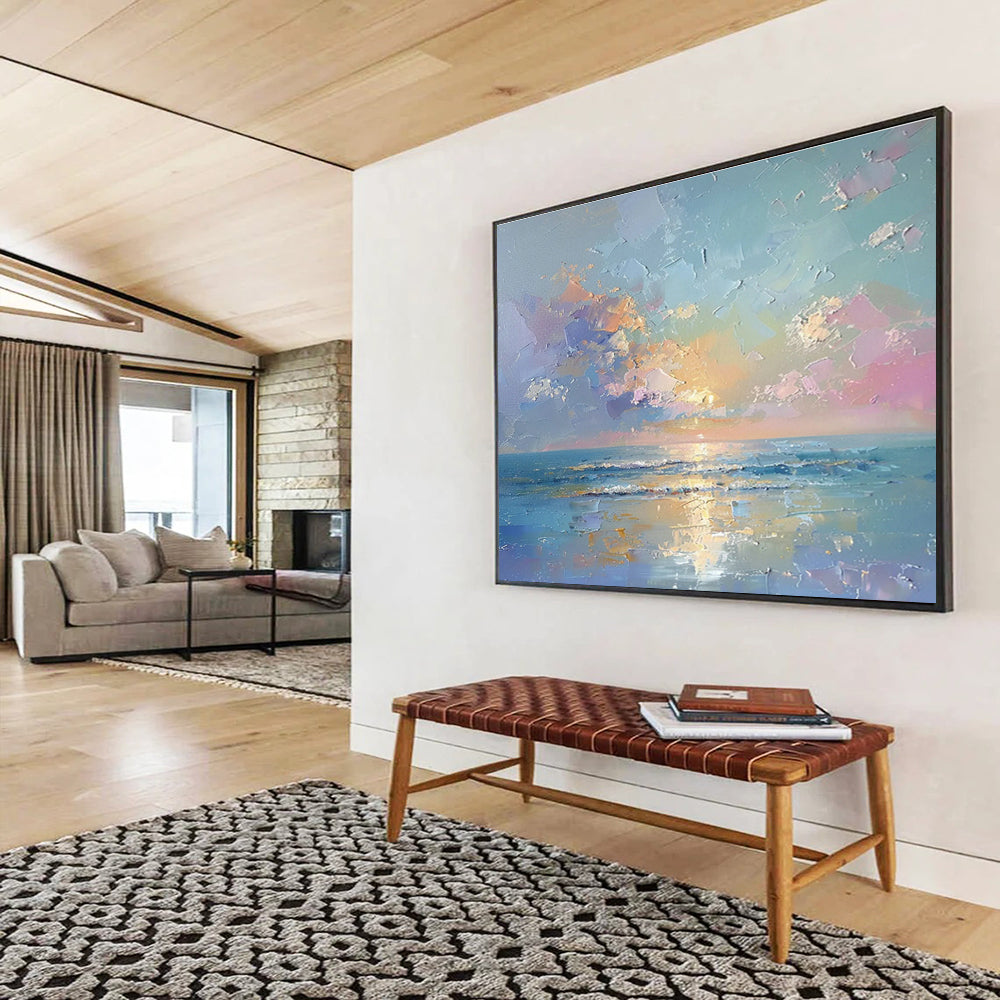 Oversized Custom Hand-Painted Abstract Art for Brewpub DLZ2747