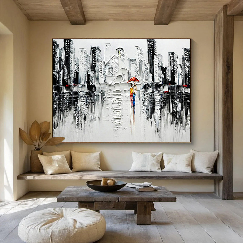 XXL Custom Hand-Painted Abstract Art for Co-Working Spaces DLZ3279