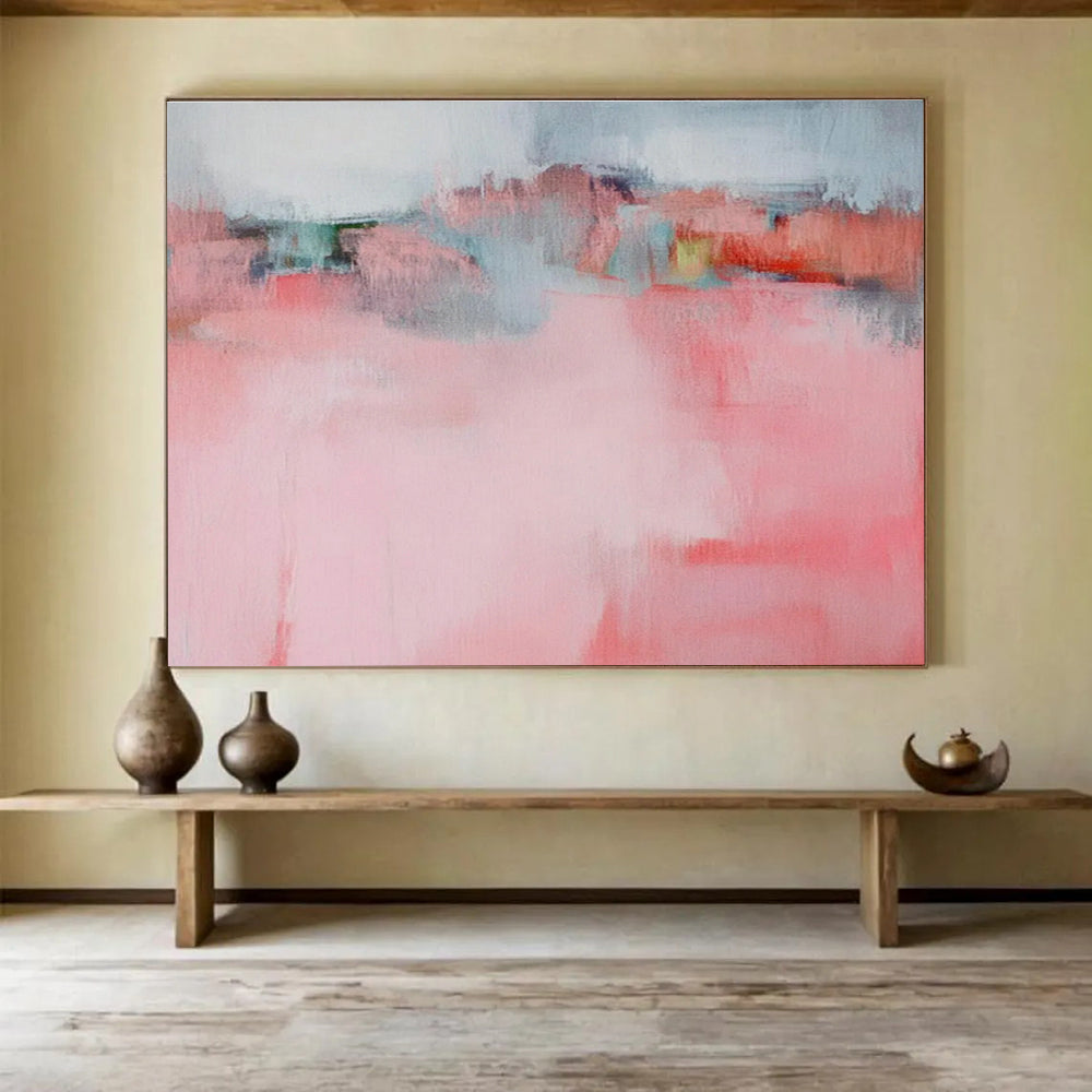 Custom-Made Giant Abstract Hand Painting for Virtual Production Studio Backlot DLZ2871