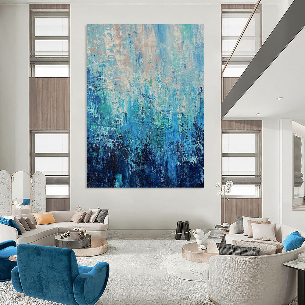 Extra Wide Custom Hand-Painted Abstract Canvas for Traditional Indian Miniature Painting Studios  DLZ0045