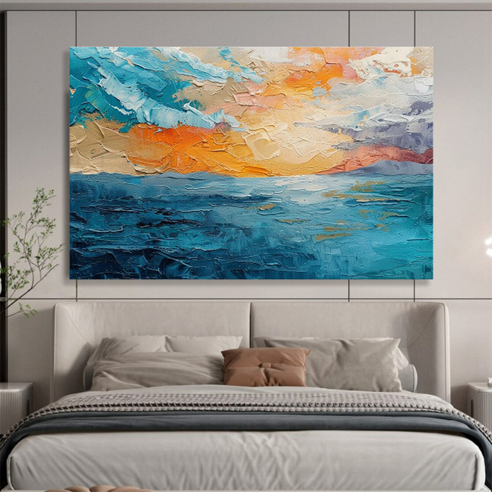 Custom-Made Giant Abstract Hand Painting for Virtual Reality Escape Room DLZ2887