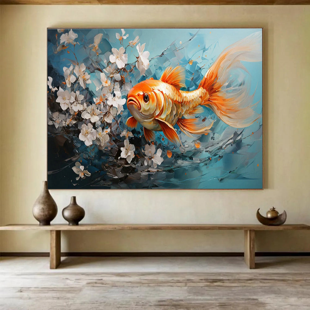 Large Custom Abstract Hand-Painted Art for Urban Vertical Farming Crop Pest Resistance Gene Editing Institute DLZ3148