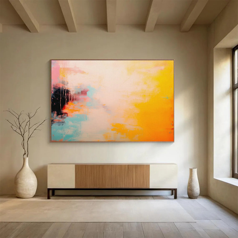 Customized Large-Scale Abstract Hand Painting for Nanotechnology Laboratory DLZ2855