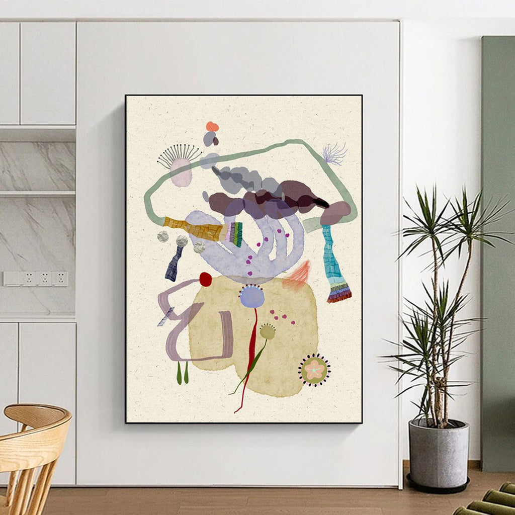 Extra Large Custom Handmade Abstract Painting for Cryptocurrency Trading Clubs  DLZ0092