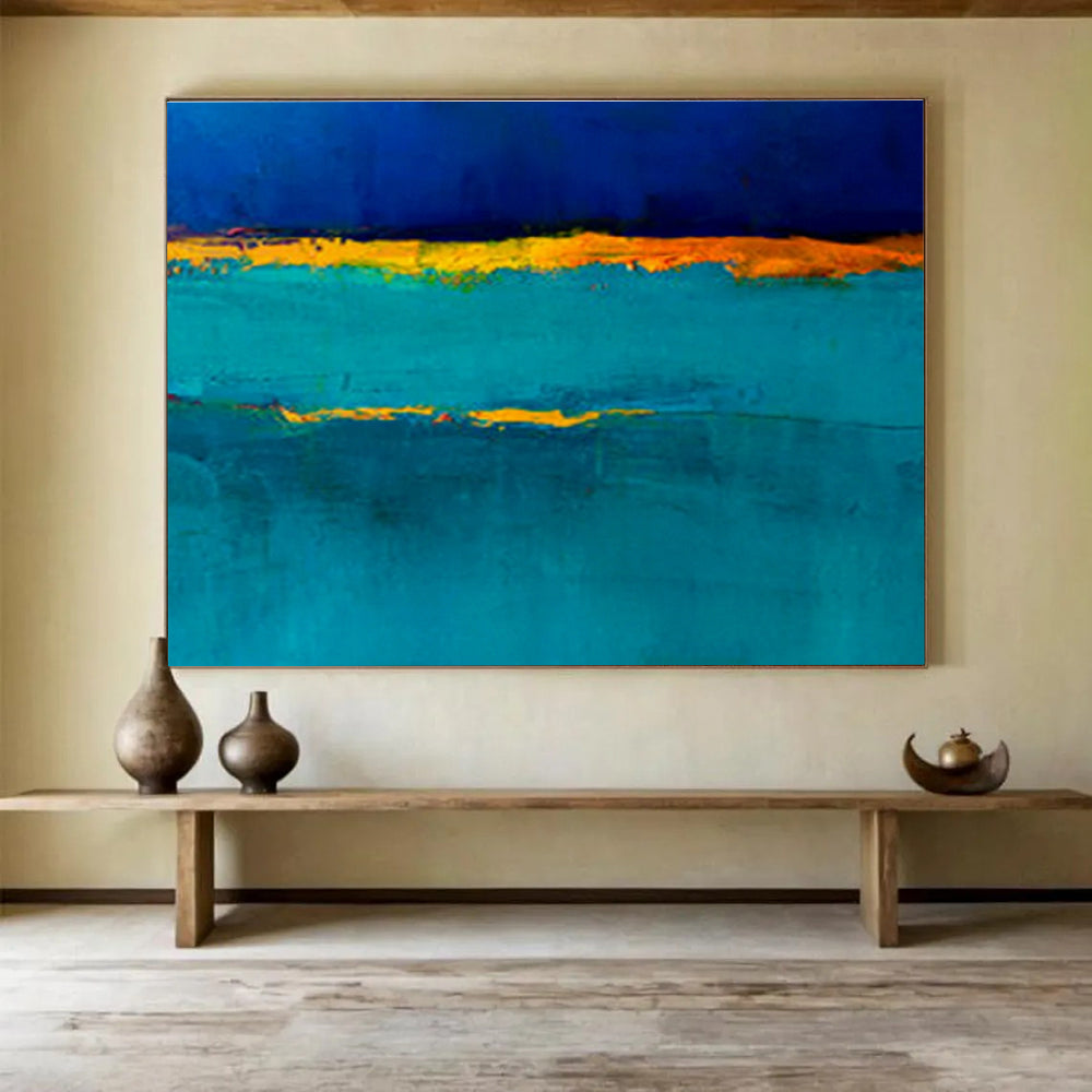 Custom Giant Abstract Hand Painting for Medical Research Lab DLZ2767