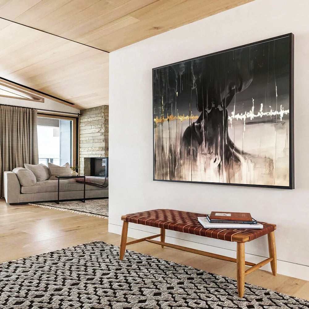 Massive Custom Handmade Abstract Wall Art for Exhibition Halls DLZ3284