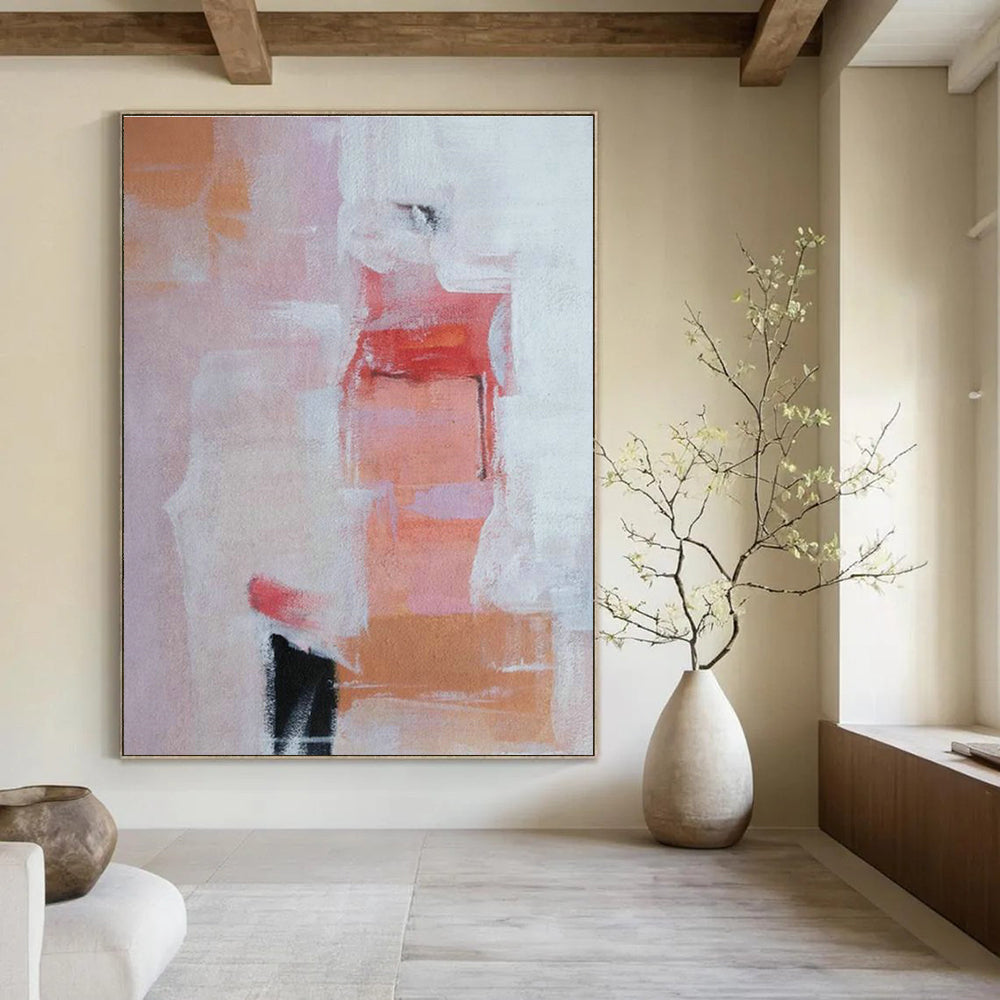 Grand Custom Hand-Painted Abstract Canvas - Avant-Garde Vision for Contemporary Art Museums  DLZ0334