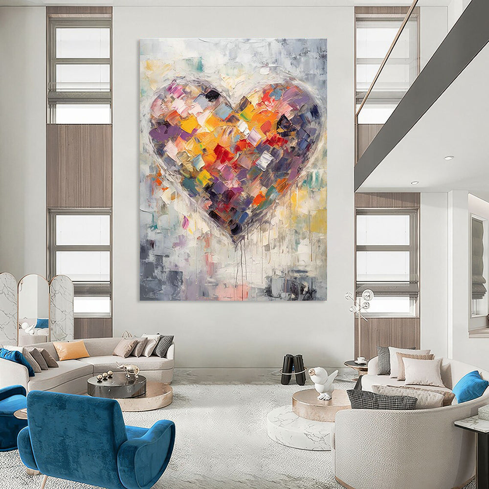 Must-Have for Meeting Rooms: Large-Scale Custom Hand-Painted Abstract Artwork  DLZ0129