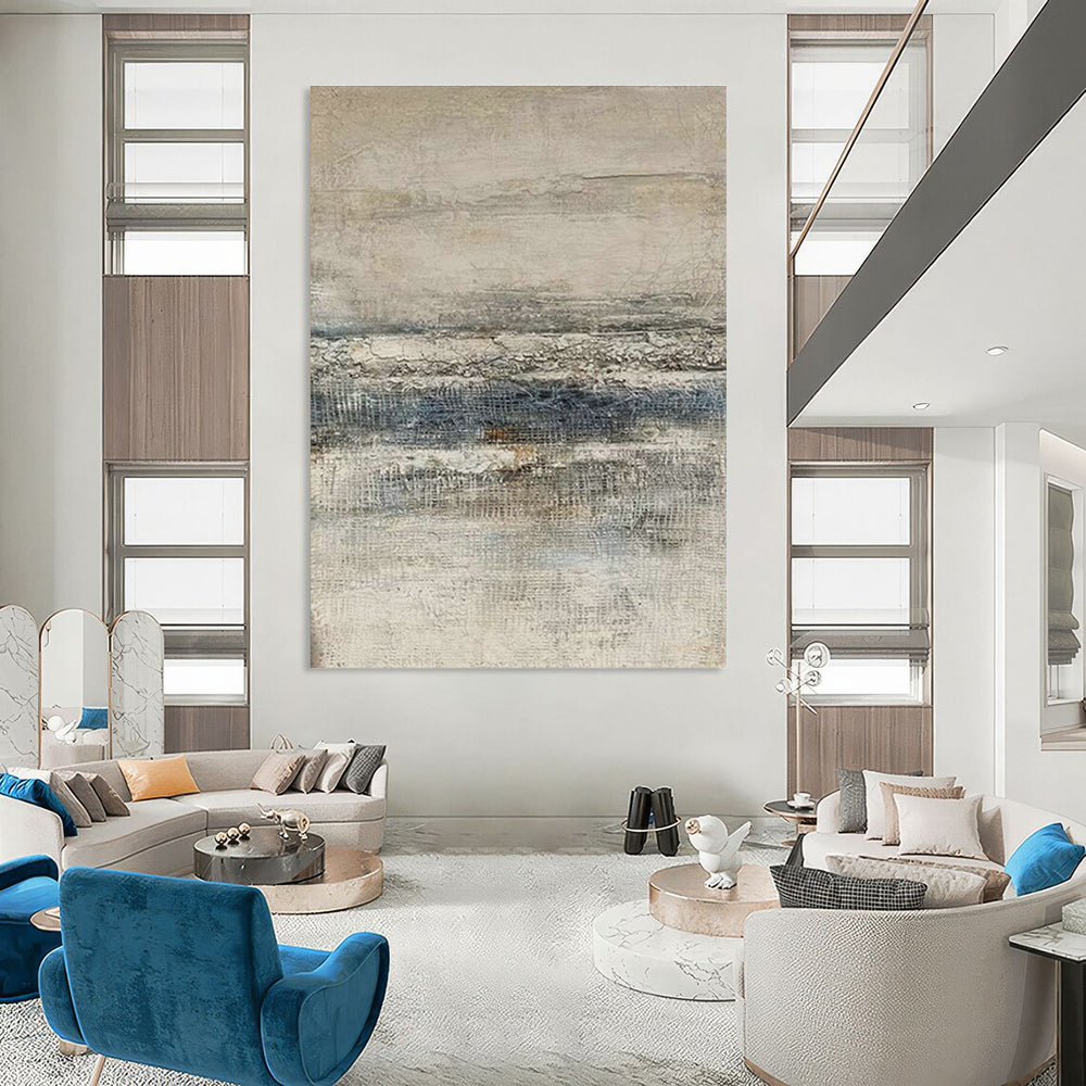 Sprawling Custom Hand-Painted Abstract Canvas - Dynamic Decor for E-Sports Arenas  DLZ0181