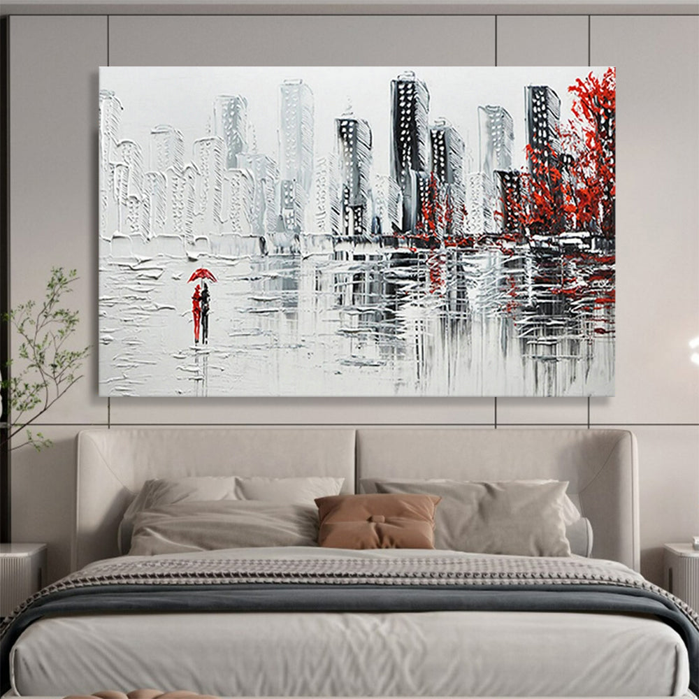 Big Custom Hand-Painted Abstract Canvas for Community Centers DLZ3270