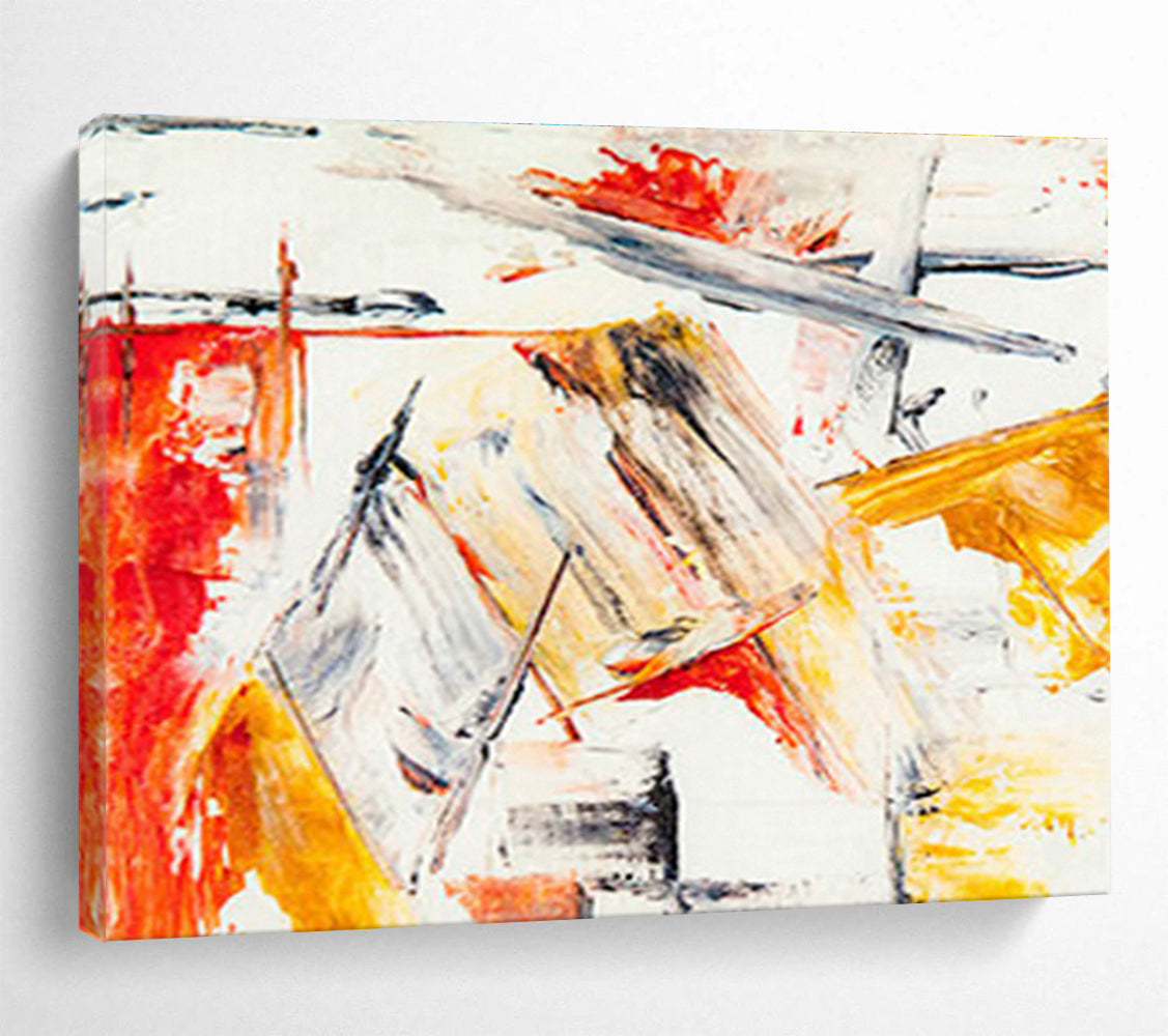 Oversized Custom Hand-Painted Abstract Art for Psychiatric Hospital Day Room DLZ2784