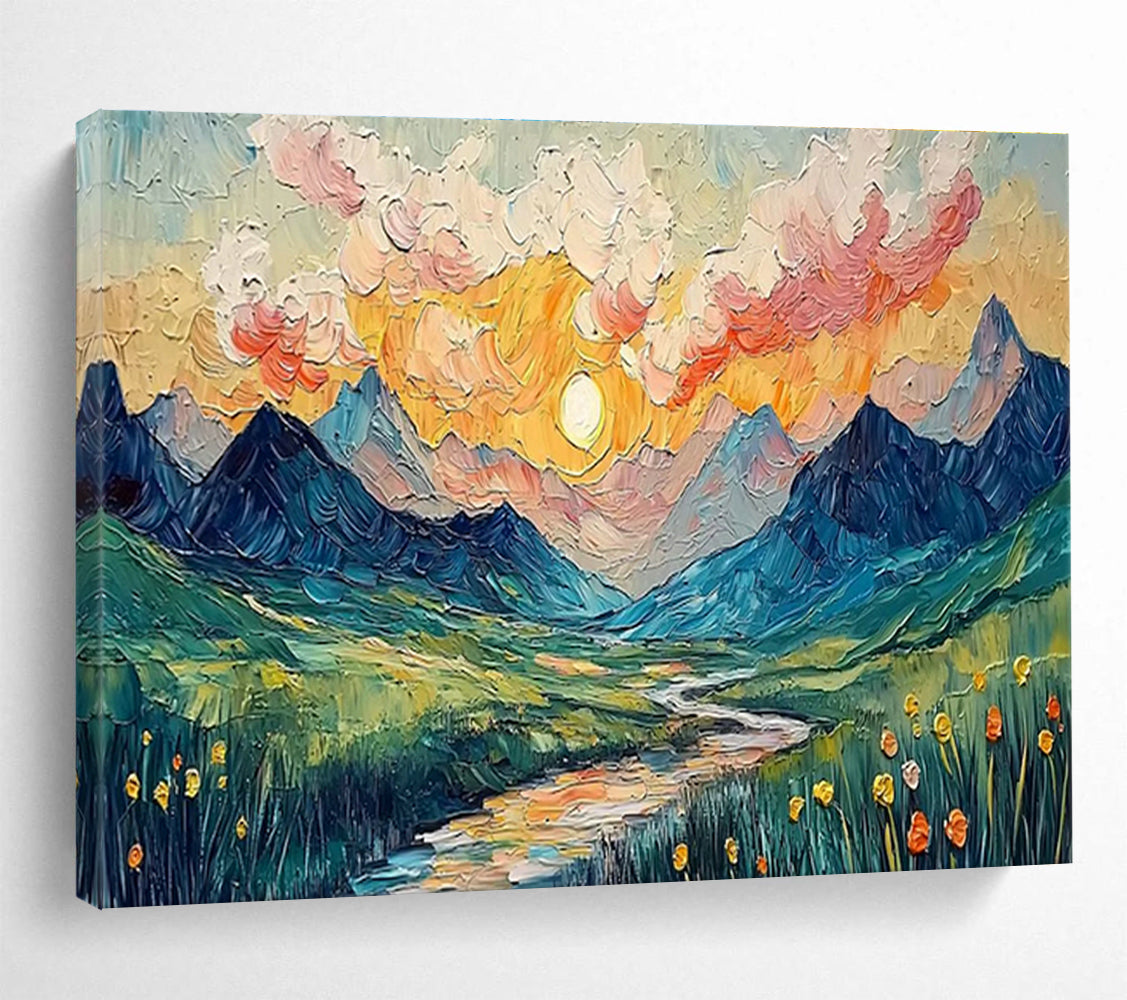 Oversized Handmade Abstract Painting, Industrial-inspired for Loft Spaces DLZ3240