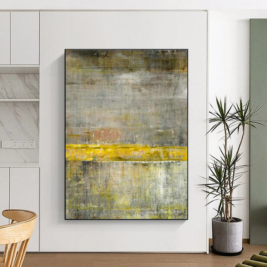 Grandiose Custom Hand-Painted Abstract Painting - Artistic Majesty for Symphony Orchestra Rehearsal Halls  DLZ0325