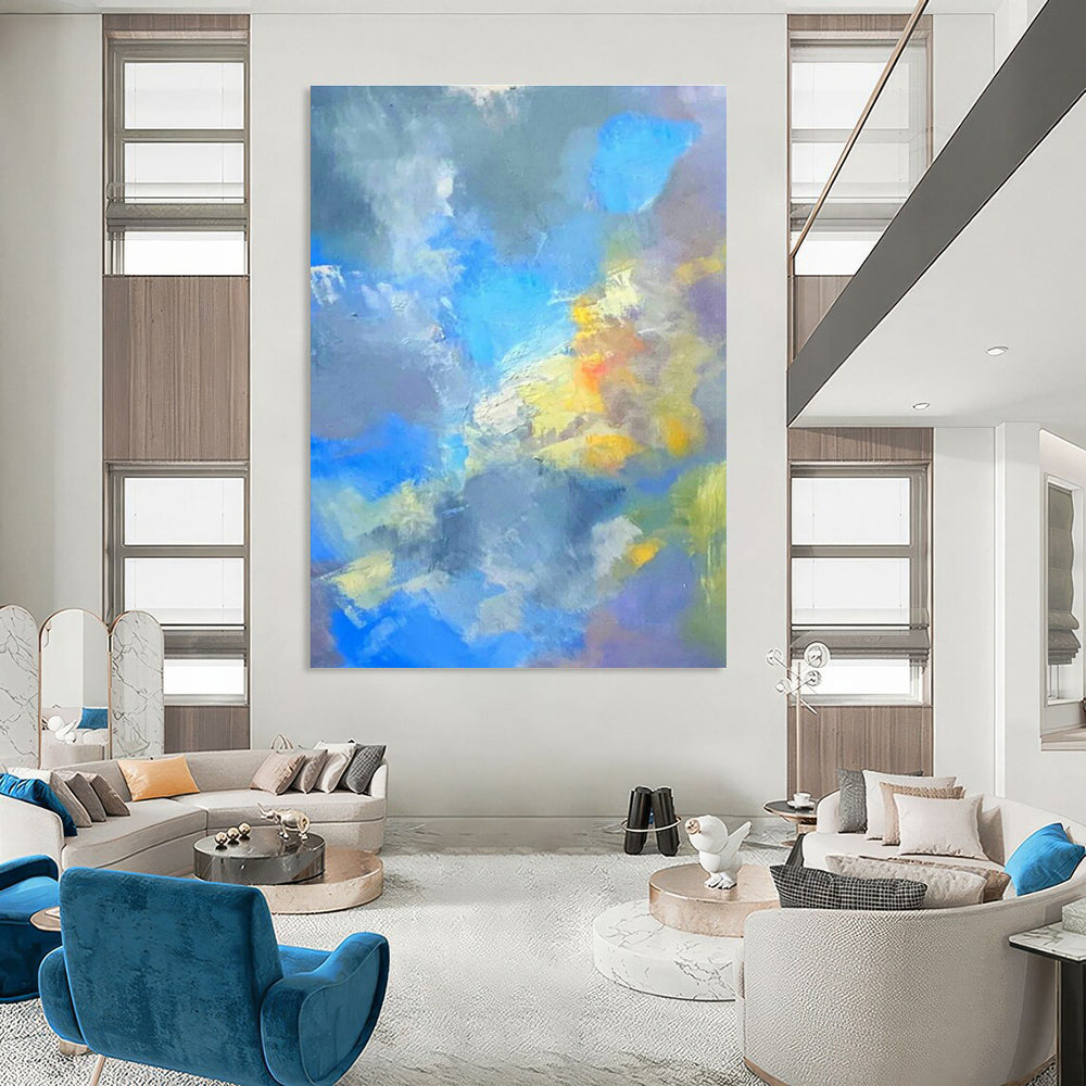 Striking Custom Hand-Painted Abstract Painting - Eerie Realms for Haunted House Attractions  DLZ0336