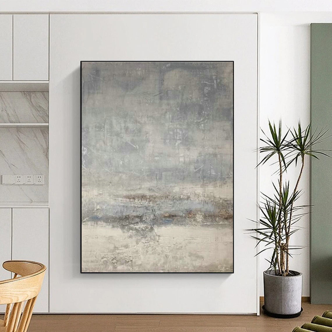 Gigantic Custom Hand-Painted Abstract Art - Stunning Decor for Cruise Ship Lobbies  DLZ0199