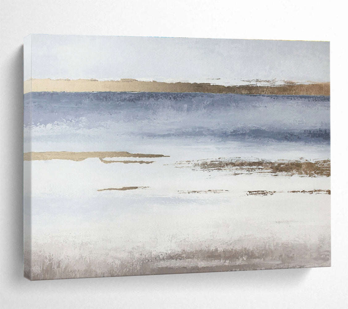 Custom-Made Giant Abstract Hand Painting for Underwater Hotel Corridor DLZ2901