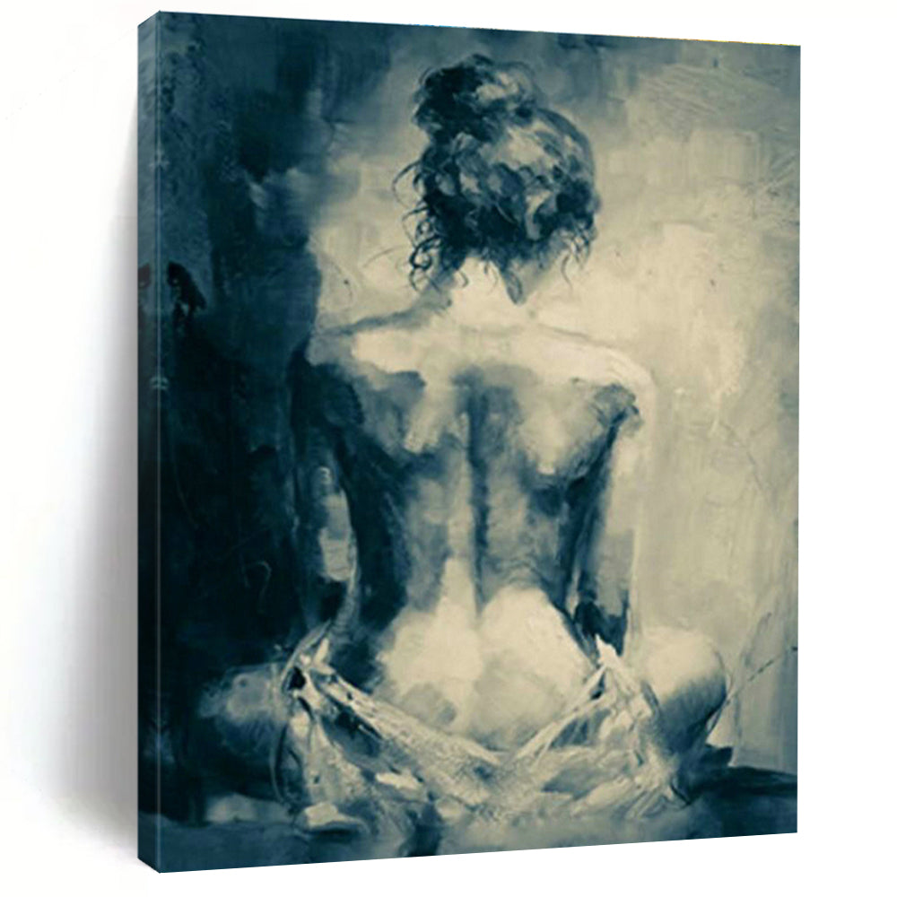 Oversized Custom Hand-Painted Abstract Artwork for Virtual Reality Meditation Centers  DLZ0110