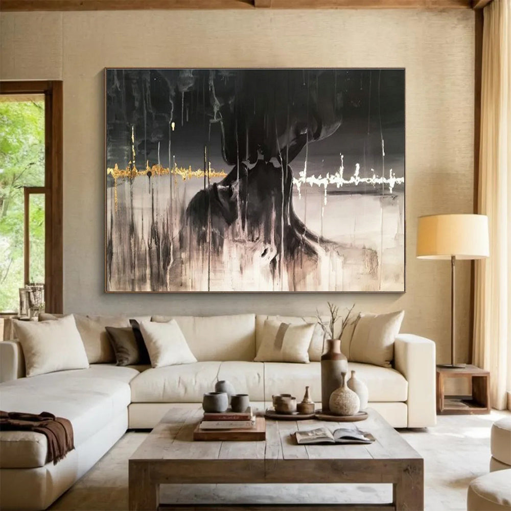 Massive Custom Handmade Abstract Wall Art for Exhibition Halls DLZ3284