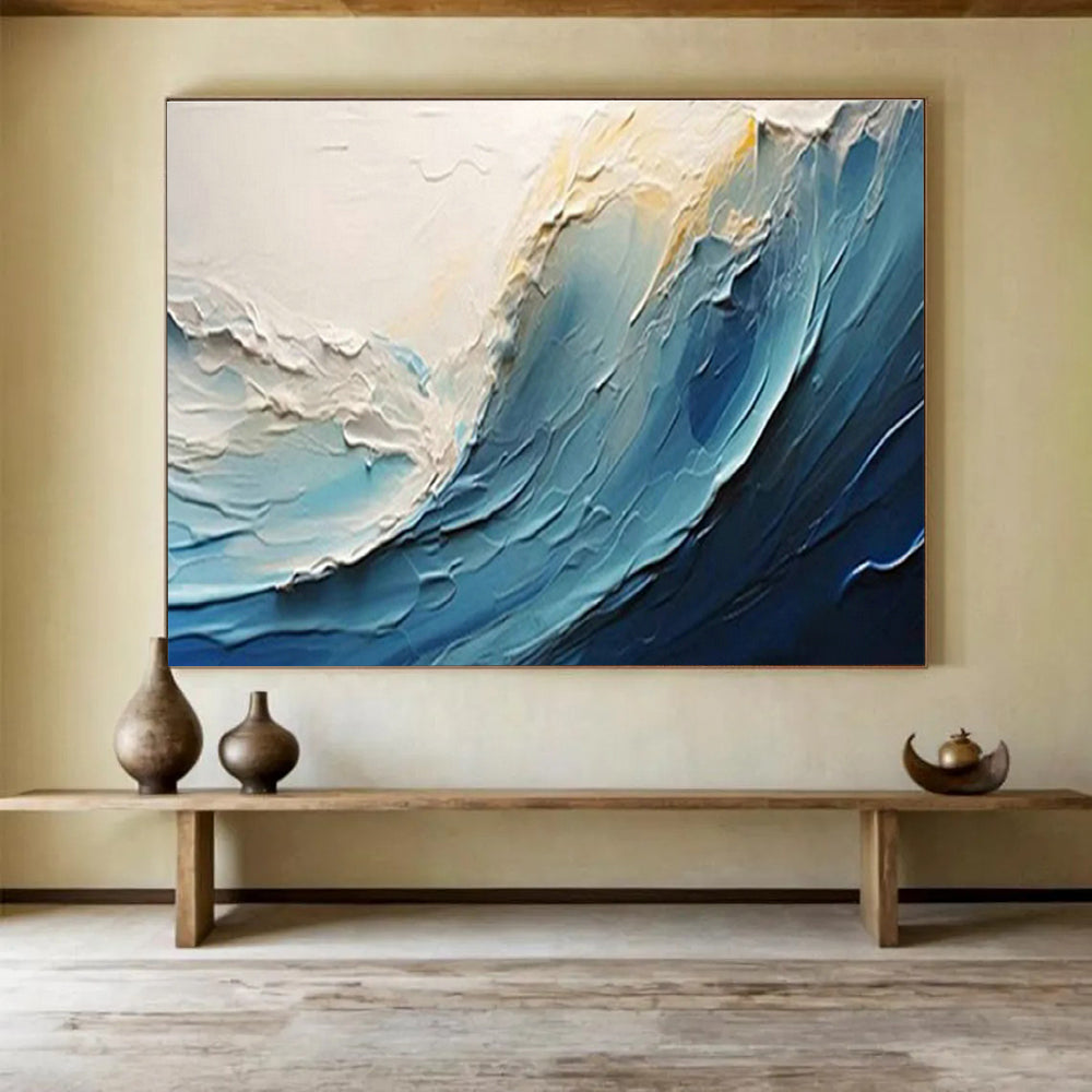 Customized Large-Scale Abstract Hand Painting for Airship Passenger Lounge DLZ2911