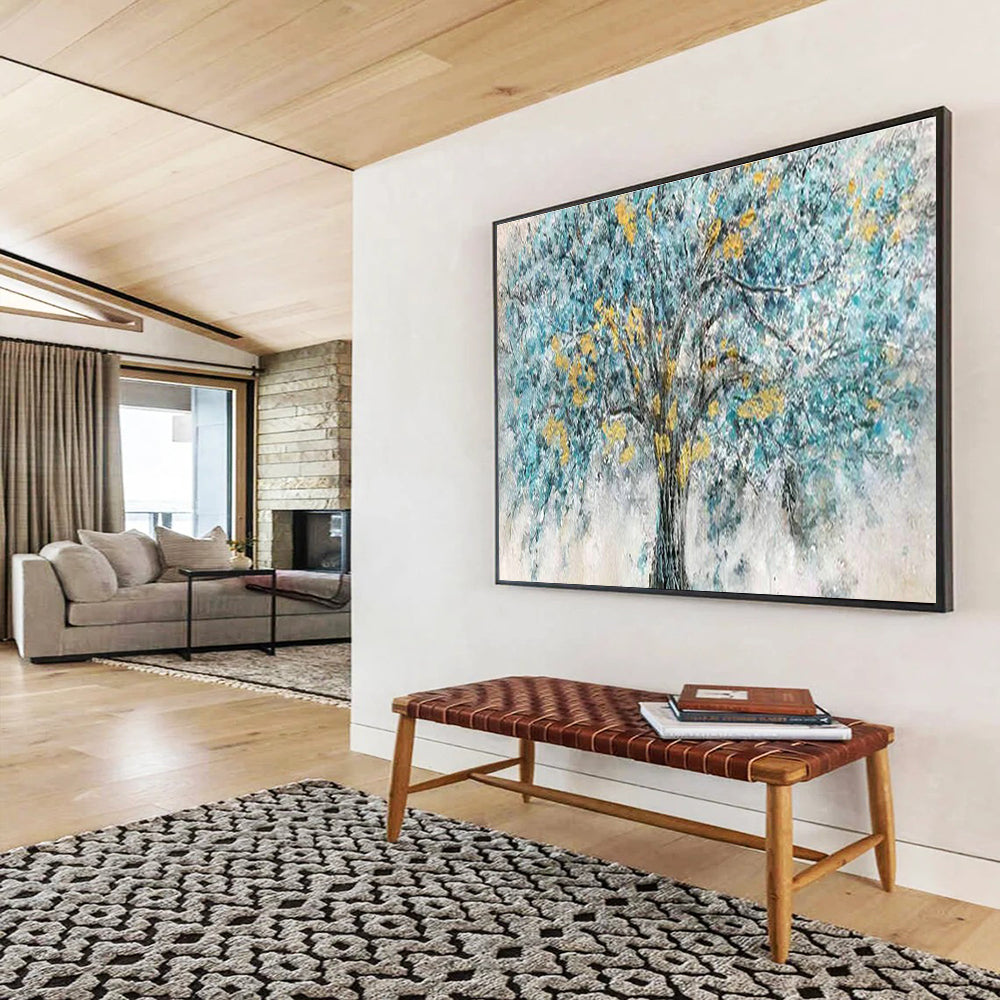 Big Customizable Handmade Abstract Painting for Teen Lounges DLZ3273