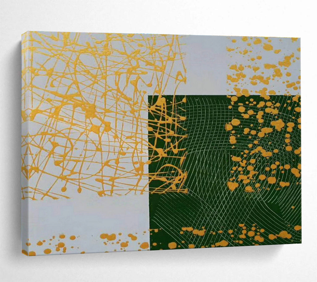 Custom-Made Giant Abstract Hand Painting for Reception Area DLZ2691