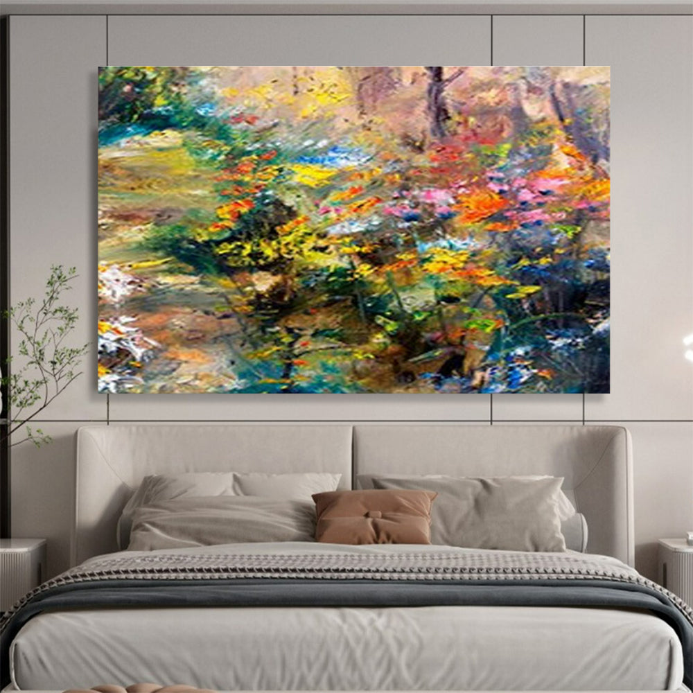 Customized Large Abstract Hand Painting for Wine Tasting Room DLZ2748