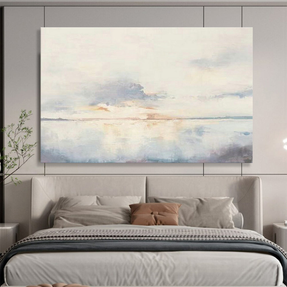 Custom-Made Giant Abstract Hand Painting for Yacht Interior Salon DLZ2799