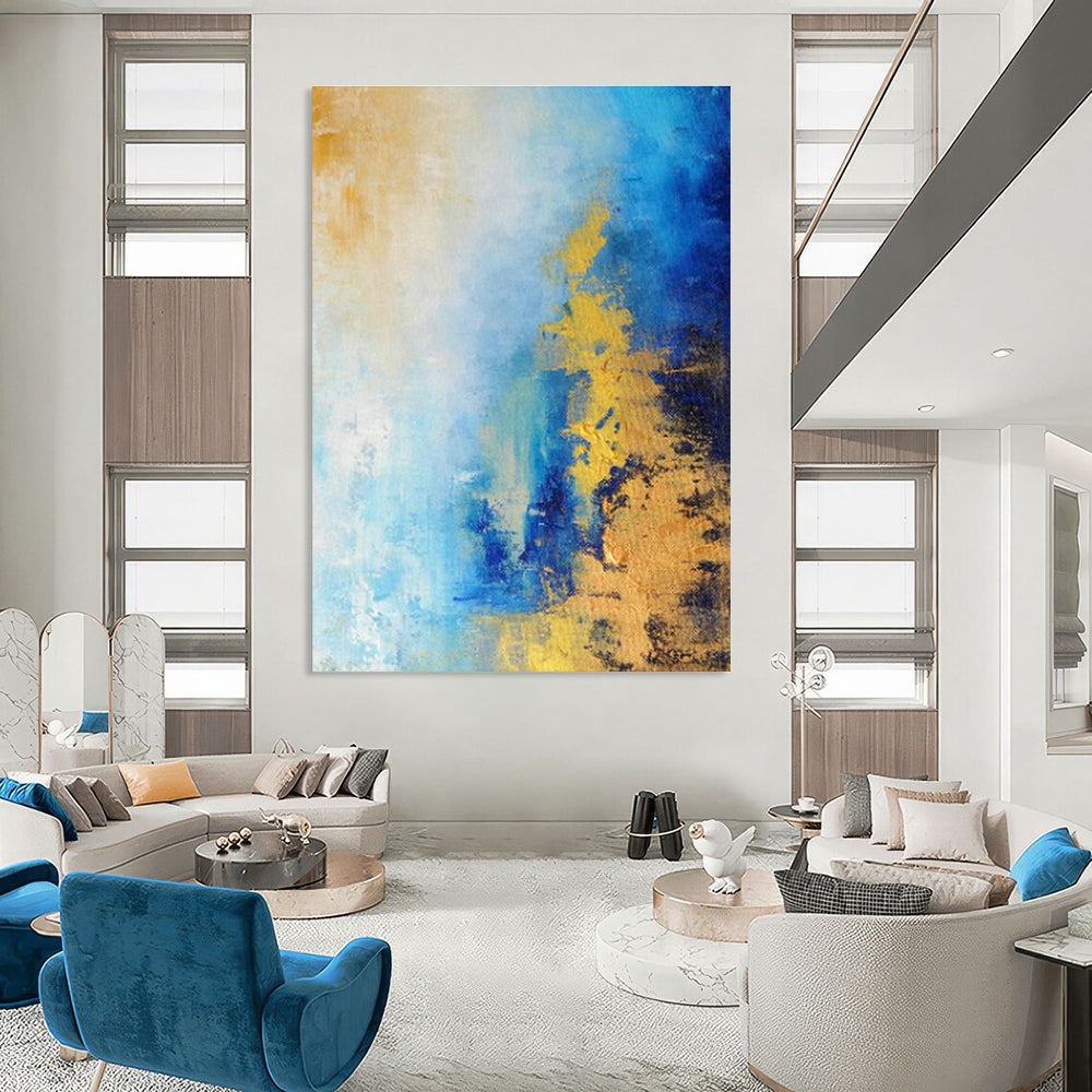 Colossal Custom Hand-Painted Abstract Art for Leather Craft Studios  DLZ0017