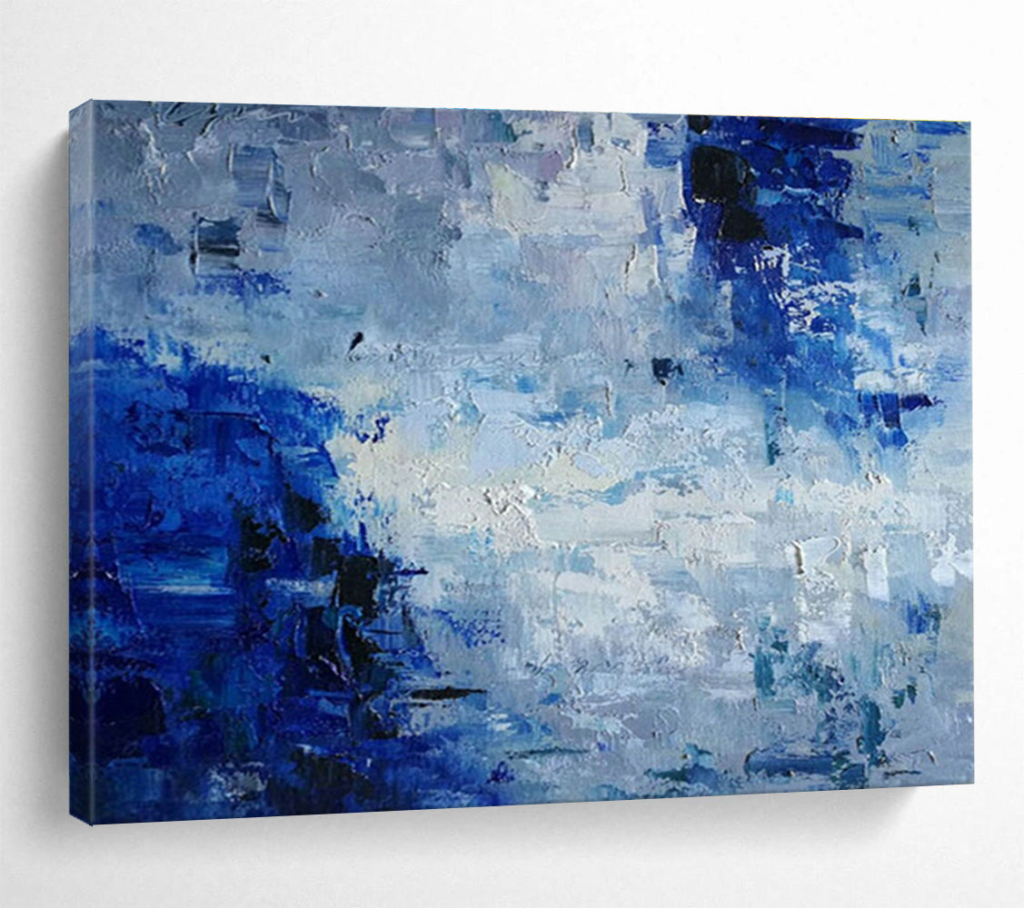 Big Hand-Painted Abstract Artwork, Rustic Earthy Hues for Farmhouse Decor DLZ3235