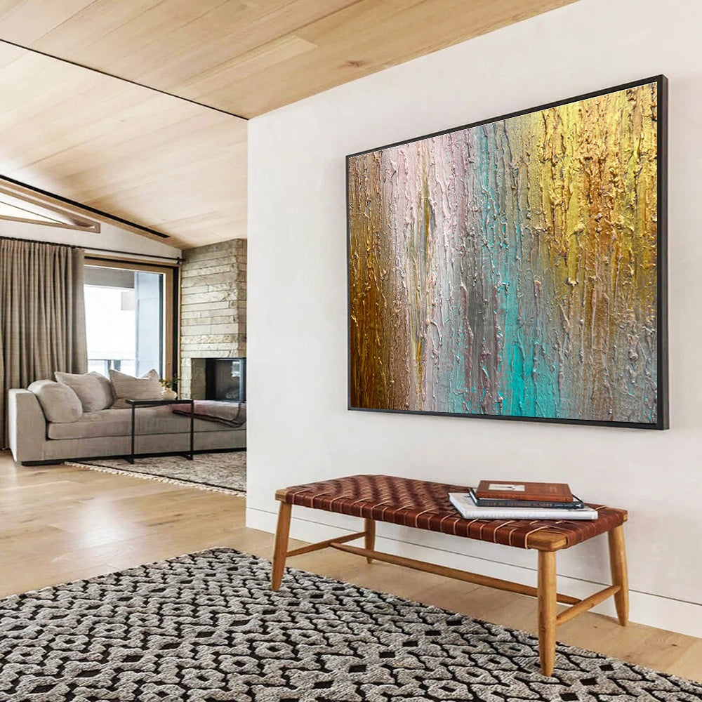 Gigantic Customizable Handmade Abstract Wall Art for Ski Lodge Lobbies DLZ3300