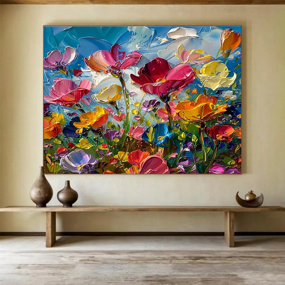 Customized Large Abstract Hand Painting for Underwater Noise Pollution Source Identification and Mitigation Project DLZ3178