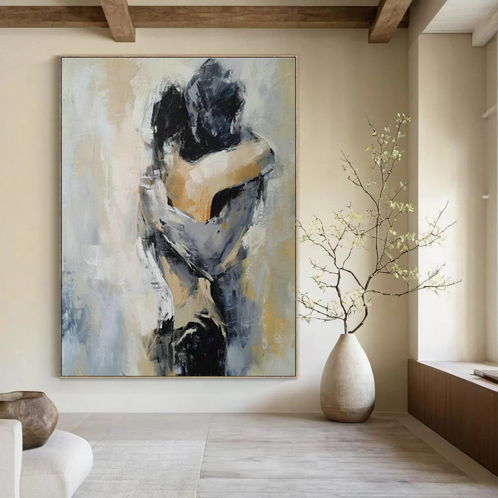 Gigantic Custom Hand-Painted Abstract Canvas for Mobile Artisan Markets  DLZ0108