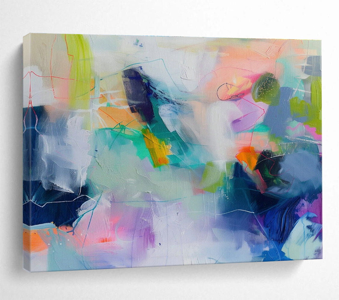 Customized Large-Scale Abstract Hand Painting for Digital Marketing Agency Creative Studio DLZ2881