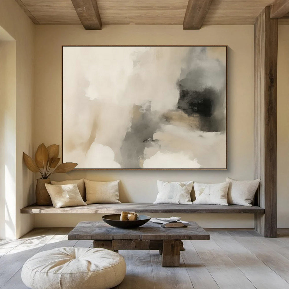 Bespoke Vertical Vertical Urban Beekeeping Tower Oversized Abstract Hand-Painted Mural DLZ2623