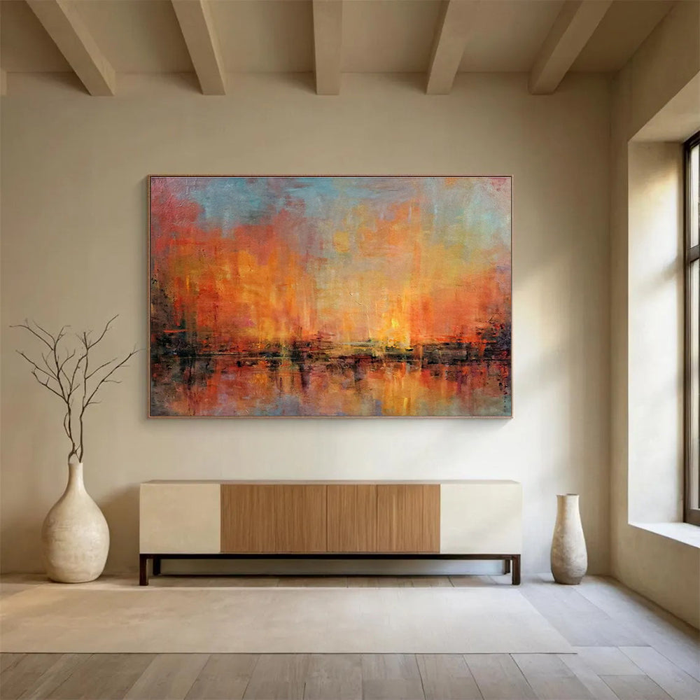 Large-Size Custom Abstract Hand Painting for Optometry Store DLZ2770