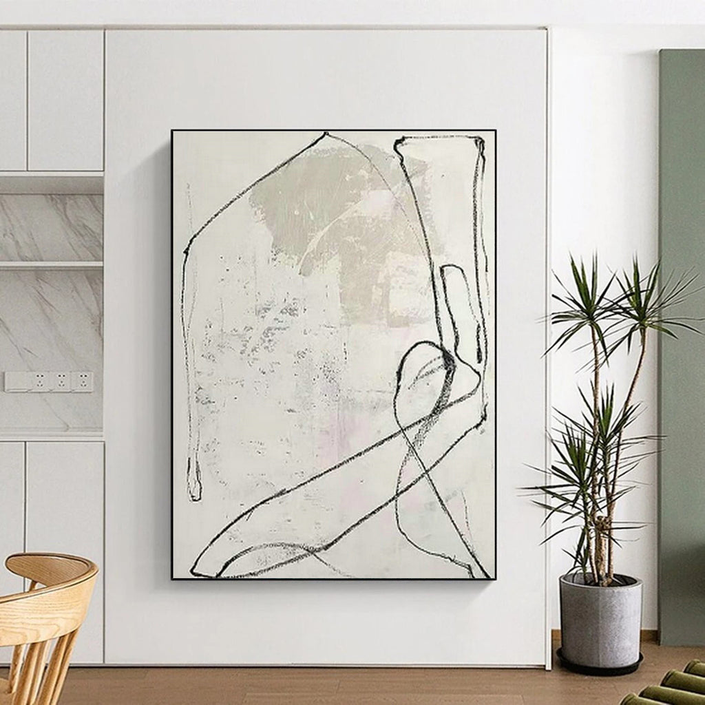 Extensive Large-Scale Custom Hand-Painted Abstract Canvas - Artistic Expression for Graffiti Workshops  DLZ0256