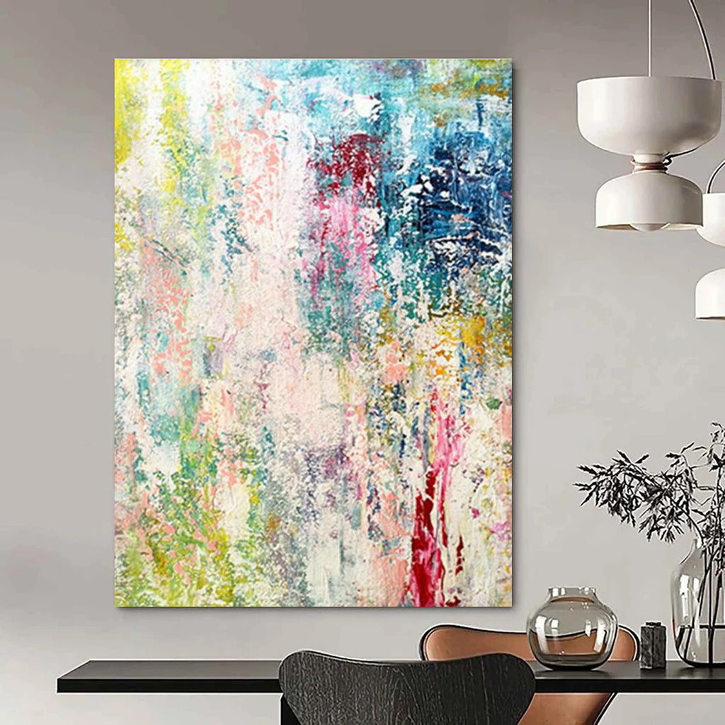 Extra Large Custom Hand-Painted Abstract Canvas for Traditional Shadow Puppetry Workshops  DLZ0042
