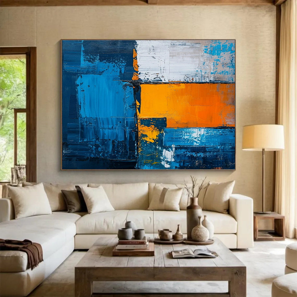 Bespoke Vertical Urban Vertical Beekeeping Research Center Oversized Abstract Hand-Painted Art DLZ2657