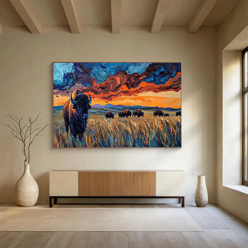 Customized Large-Scale Abstract Hand Painting for Subterranean Aquarium Aquatic Plant and Animal Coexistence and Interaction Research Facility DLZ3190