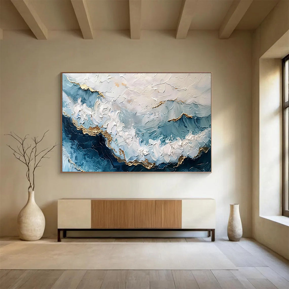 Customizable Floating Solar Farm Abstract Hand Painting DLZ2540