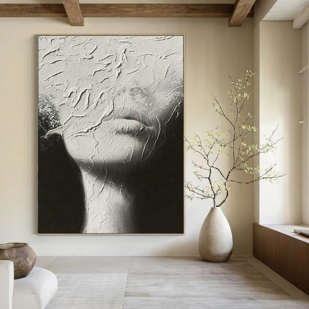 Grandiose Custom Hand-Painted Abstract Art - Ethereal Beauty for Ballet Rehearsal Studios  DLZ0223