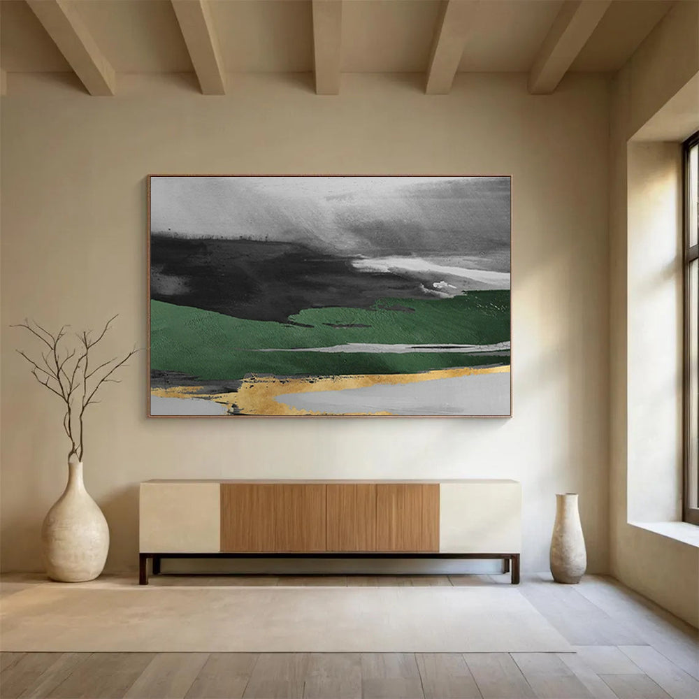Large Custom Abstract Hand-Painted Art for Underwater Cultural Heritage Digital Reconstruction Studio DLZ2990