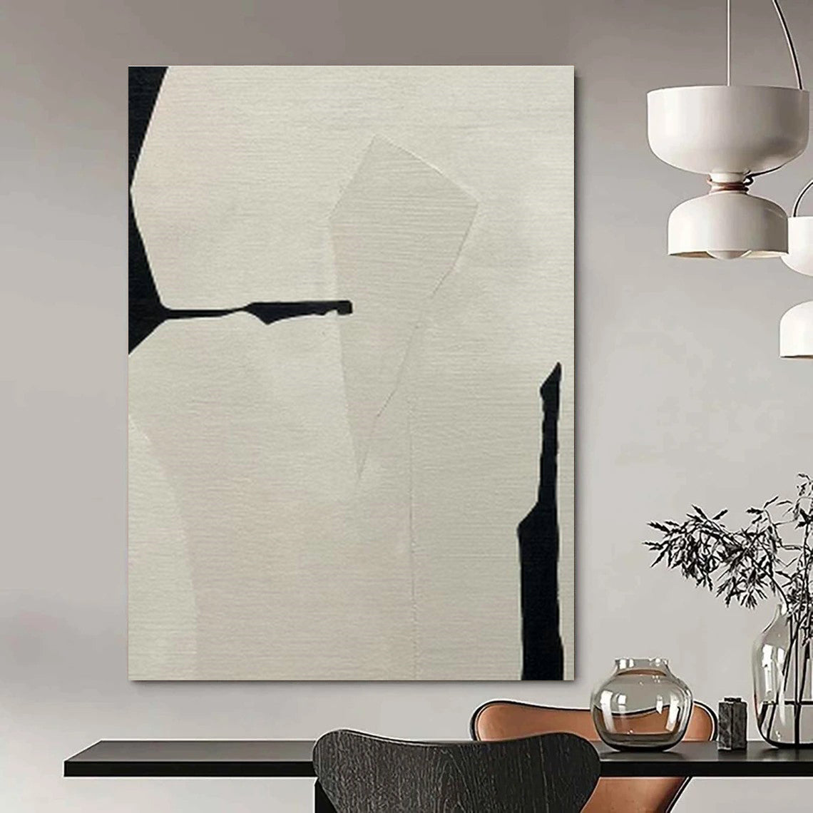 Ornate Large-Scale Custom Hand-Painted Abstract Artwork - Exotic Flair for Spice Markets  DLZ0239