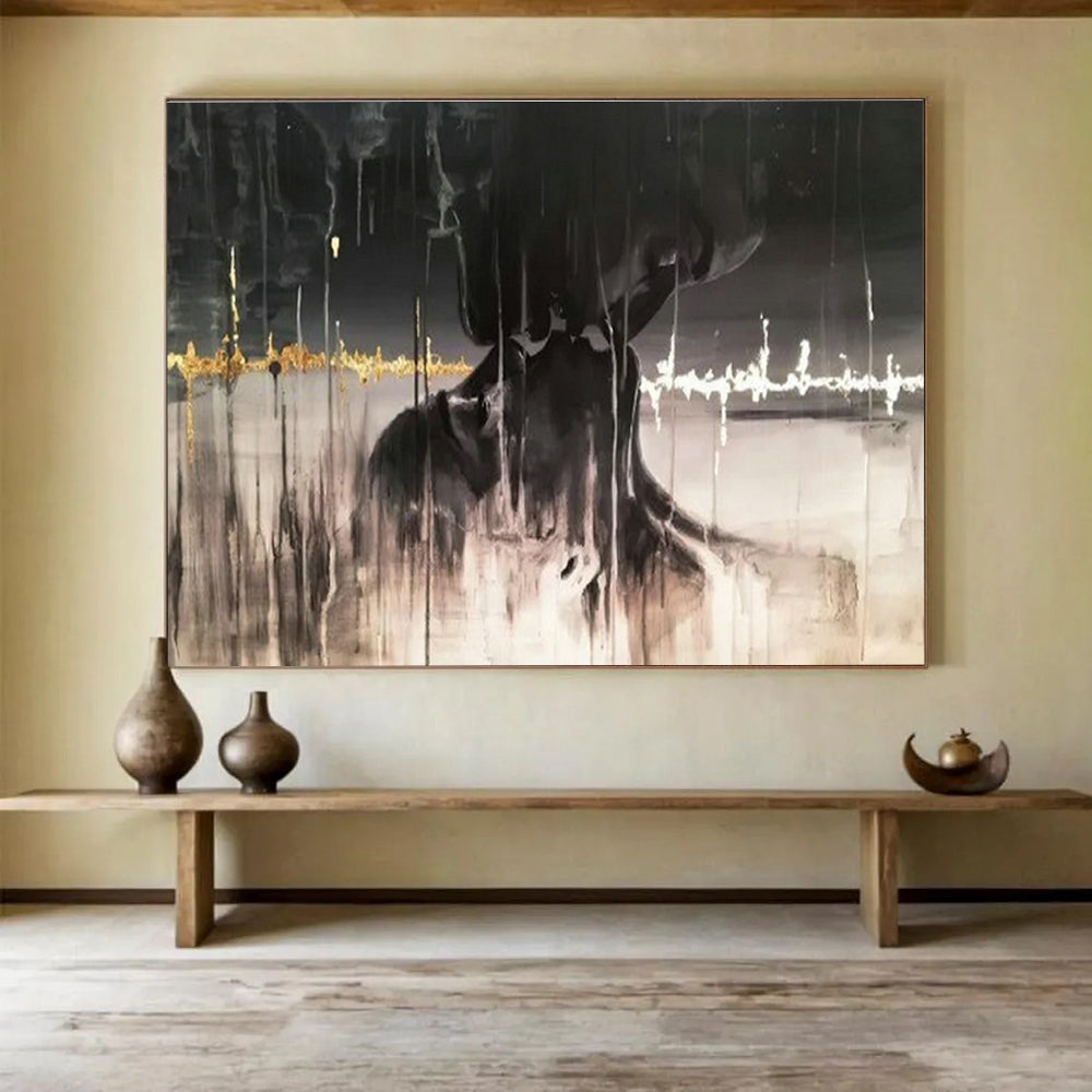 Massive Custom Handmade Abstract Wall Art for Exhibition Halls DLZ3284