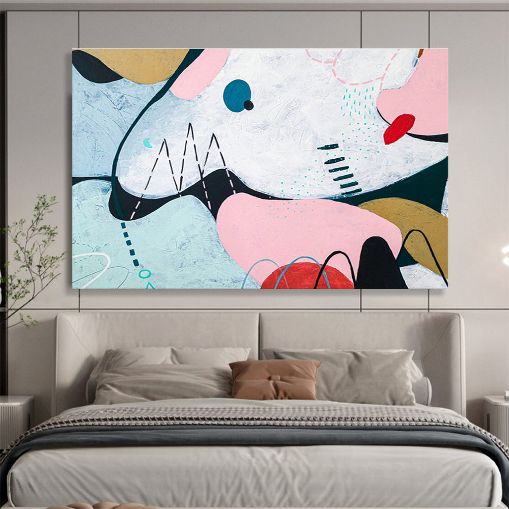 Custom Giant Abstract Hand Painting for Deep-Sea Mining Rigs Control Module DLZ2934