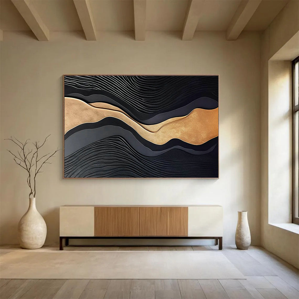 Bespoke Vertical Zoo Oversized Abstract Hand-Painted Art DLZ2533